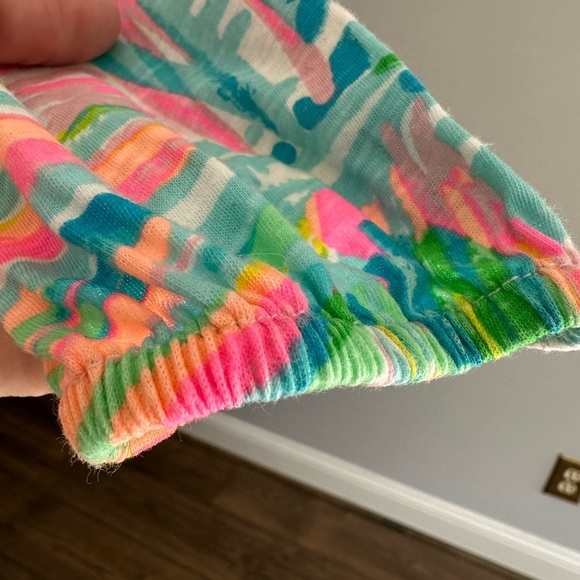 EUC Lilly Pulitzer Linzy Top In Multi Sea Salt And Sun Sz Small with Tassels - Picture 8 of 9